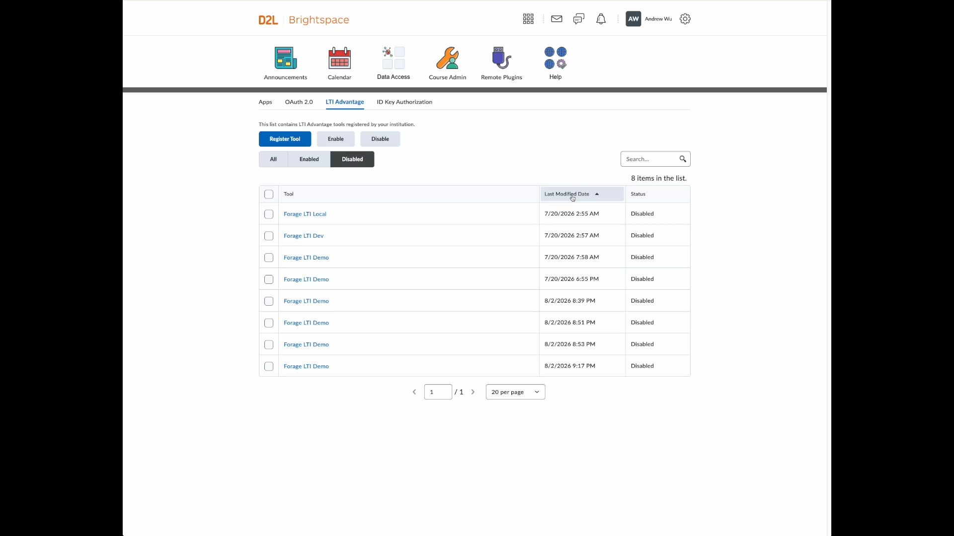 Find the new Forage tool under Disabled tools
